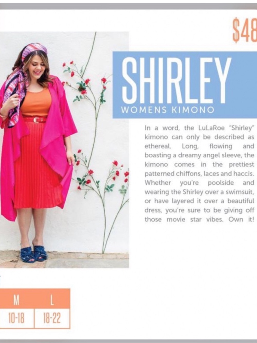 Lularoe Hot Pink Shirley Cardigan Medium